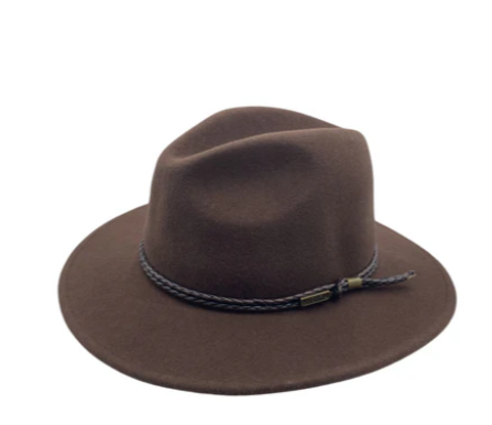 Jacaru Outback Fedora - Chocolate Brown